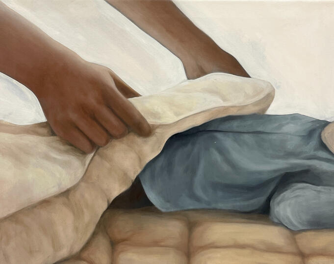 Rest II, 2023, Oil on canvas, 16” x 20”